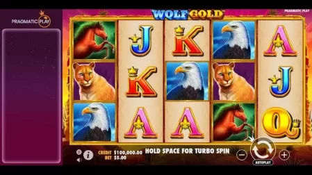 Wolf Gold Power Jackpot slot screenshot 1