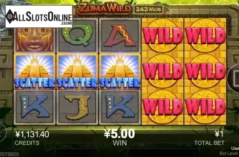 Free Spins Win Screen
