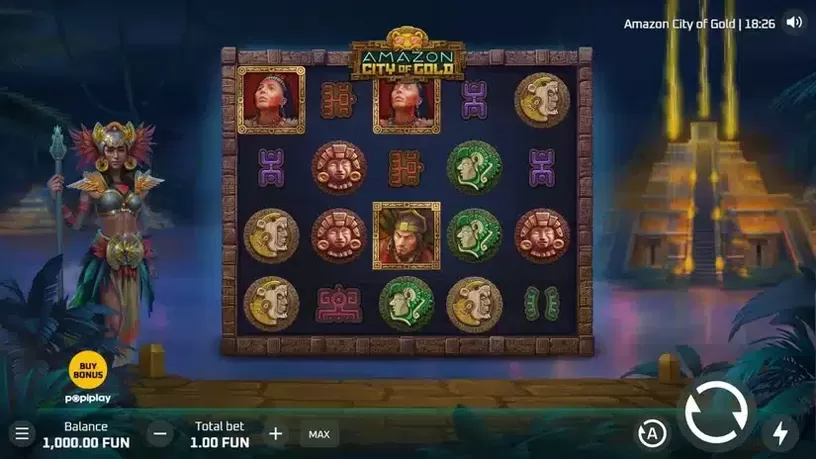 Amazon City Of Gold slot screenshot 