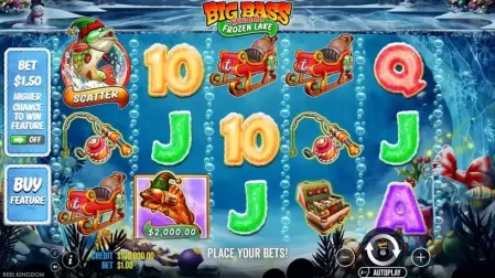 Big Bass Christmas Frozen Lake slot screenshot 2