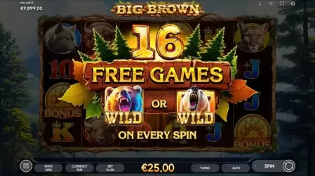 Big Brown slot screenshot 3