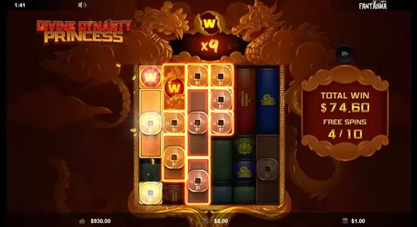 Divine Dynasty Princess slot screenshot 5