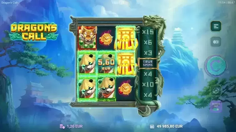 Dragon's Call slot screenshot 2