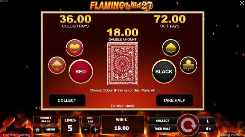 Flaming Wild 27 slot screenshot 4