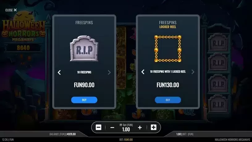 Halloween Horrors Megaways slot screenshot