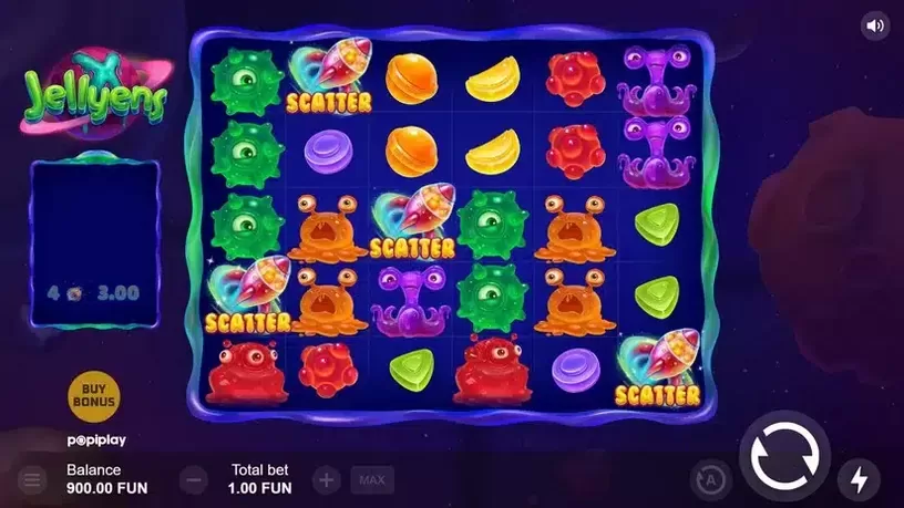 Jellyens X slot screenshot 1