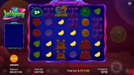 Jellyens X slot screenshot 4