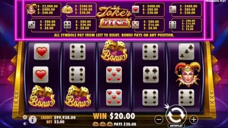 Joker’s Jewels Dice slot screenshot 4