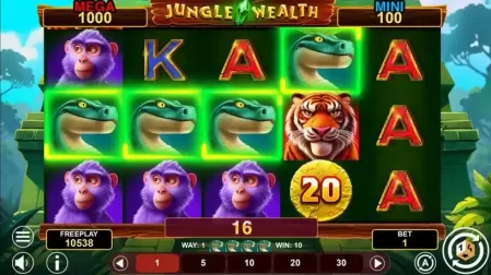 Jungle Wealth Hold And Win slot screenshot 4