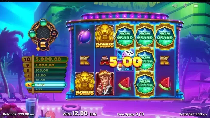 MGM Grand Emerald Nights slot screenshot