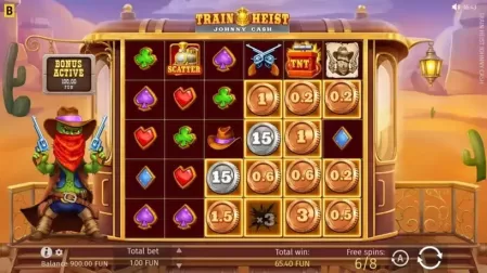 Train Heist Johnny Cash slot screenshot 4