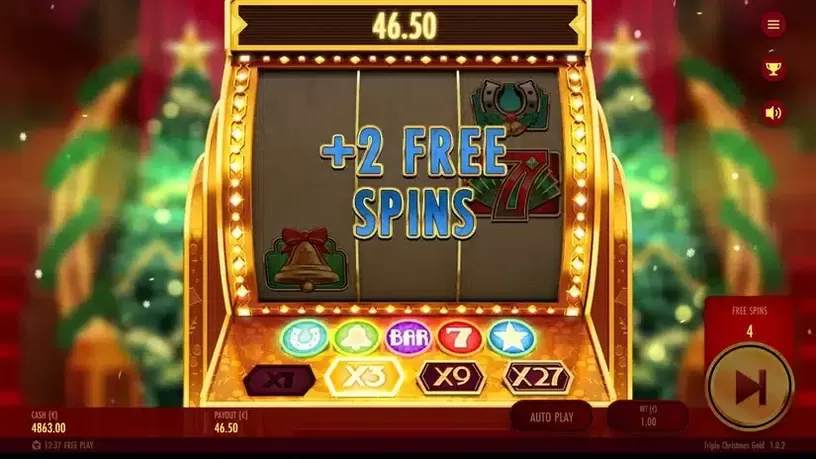 Triple Christmas Gold slot screenshot 7