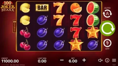 100 Joker Staxx slot screenshot 1