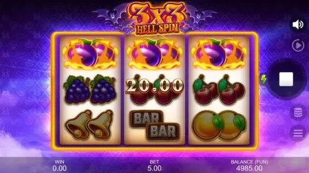 3X3: Hell Spin slot screenshot 2