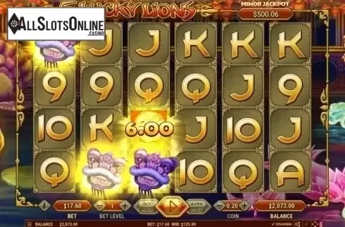 Free Spins Reels. 5 Lucky Lions from Habanero