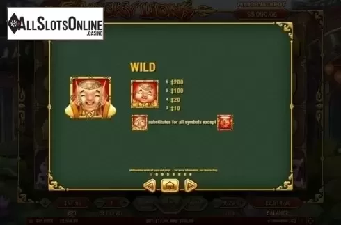 Wild. 5 Lucky Lions from Habanero