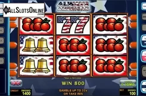 Game workflow 2. Always American Deluxe from Novomatic