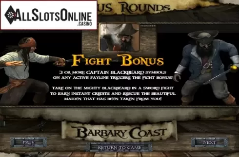 Paytable 3. Barbary Coast from Betsoft