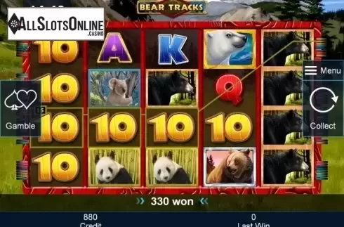 WIn. Bear Tracks from Greentube