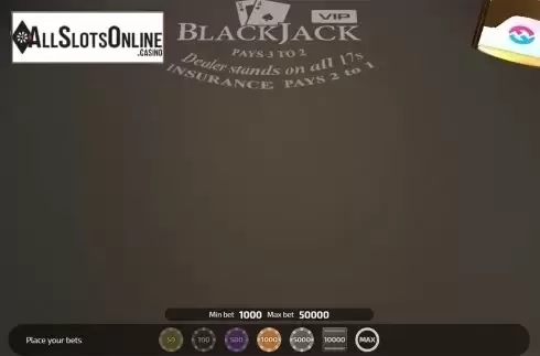 Reels screen. Blackjack VIP (FunFair) from FunFair