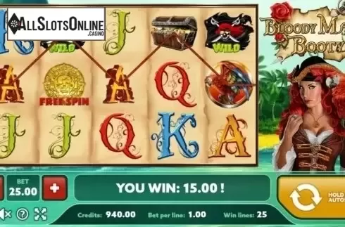 Win Screen. Bloody Marys Booty from PlayPearls