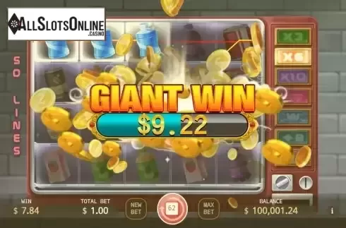 Giant Win screen