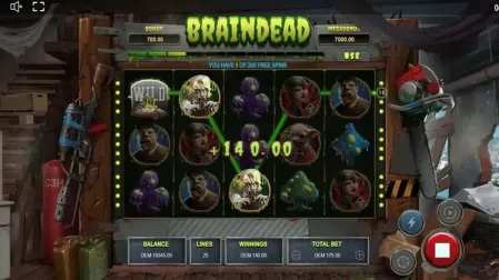 Braindead slot screenshot 3