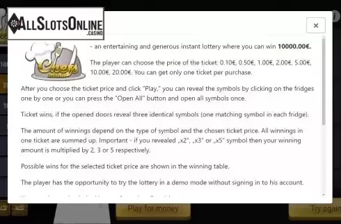 Rules Screen 1