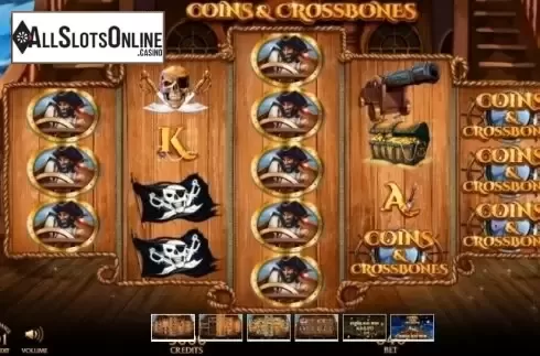 Reel screen. Coins & Crossbones from Bla Bla Bla Studious