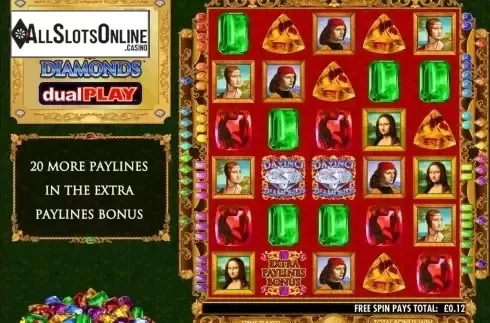FreeSpin. Da Vinci Diamonds Dual Play from IGT