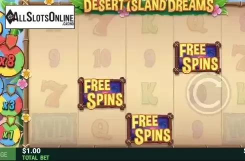 Free Spins Win Screen