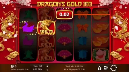 Dragon's Gold 100 slot screenshot 2