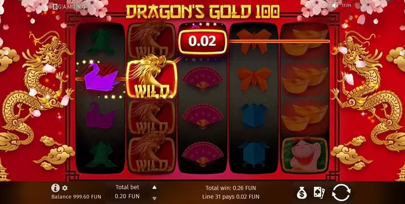 Dragon's Gold 100 slot screenshot 2
