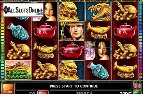 Screen3. Emperor Chin's Tomb from Casino Technology