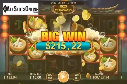 Big Win screen