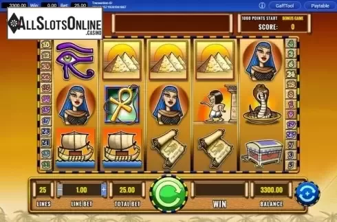 Reel Screen. Fortunes of Egypt from IGT