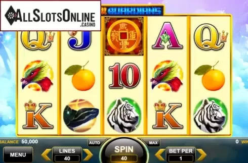 Reel Screen. Four Guardians (Spin Games) from Spin Games