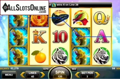 Win Screen 2. Four Guardians (Spin Games) from Spin Games