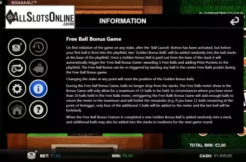 Free Game screen