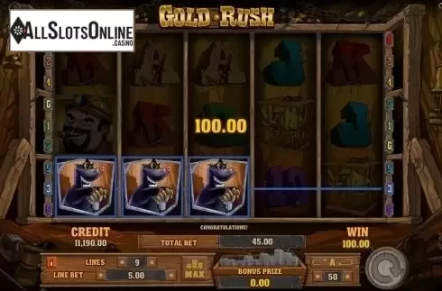 Screen 2. Gold Rush (Playson) from Playson