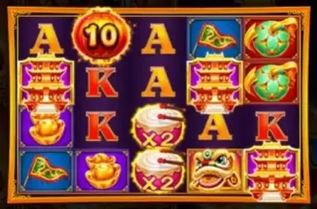 Golden Dancing Lion slot screenshot 