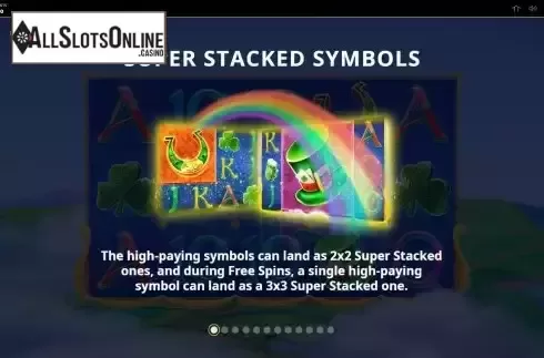 Stacked symbols screen