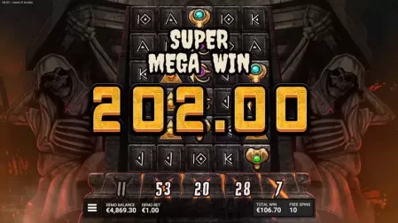 Hand of Anubis slot screenshot 7