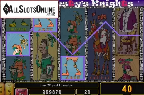 Win Screen. Her Majesty's Knights from Noble Gaming