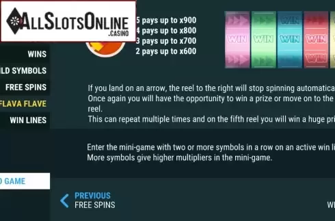 Paytable 4. Iced Wins from Slot Factory