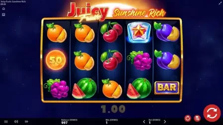 Juicy Fruits Sunshine Rich slot screenshot 2