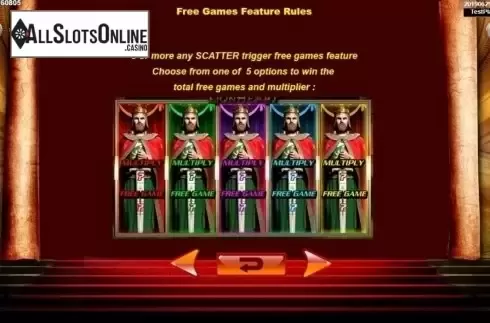 Features 3. King The Lion Heart from Spadegaming