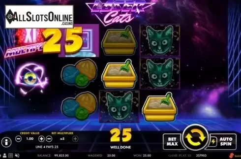 Win Screen . Laser Cats from Swintt