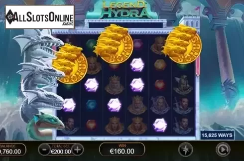Win Screen 2. Legend of Hydra Power Zones from Ash Gaming