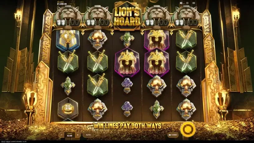 Lion's Hoard slot screenshot 1